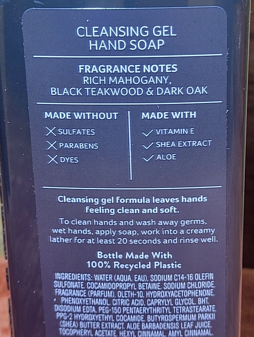 Mahogany Teakwood Bath & Body Works hand soap 3 - Picture 5 of 6